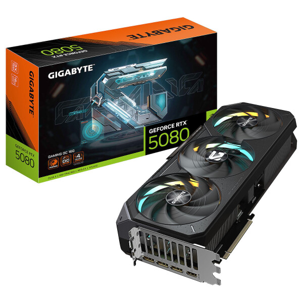 Gigabyte GeForce RTX 5080 16GB GDDR7 GAMING OC Κάρτα Γραφικών