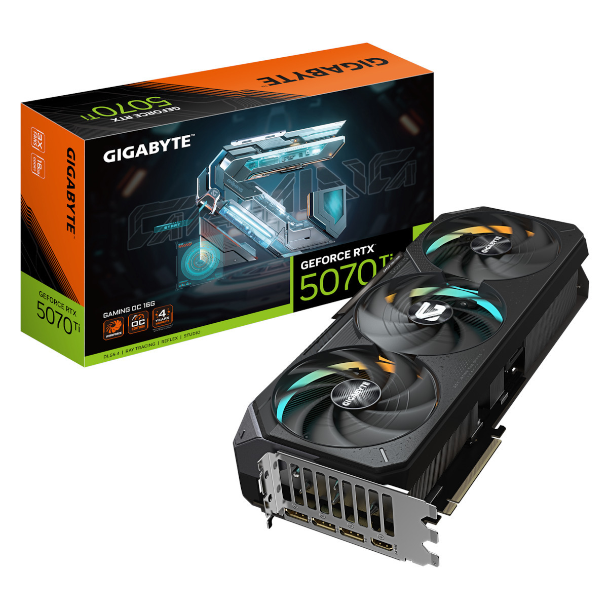 Gigabyte GeForce RTX 5070 Ti 16GB GDDR7 GAMING OC Κάρτα Γραφικών Κωδικός GV-N507TGAMING-OC-16GD