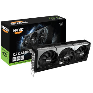 Inno 3D GeForce RTX 5080 16GB GDDR7 X3 OC Κάρτα Γραφικών Κωδικός N50803-16D7X-17603930
