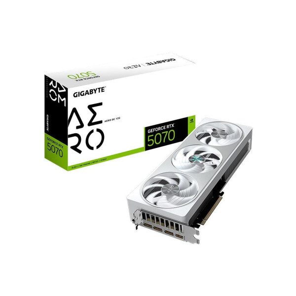 Gigabyte GeForce RTX 5070 12GB GDDR7 Aero OC Κάρτα Γραφικών Κωδικός GV-N5070AERO OC-12GD