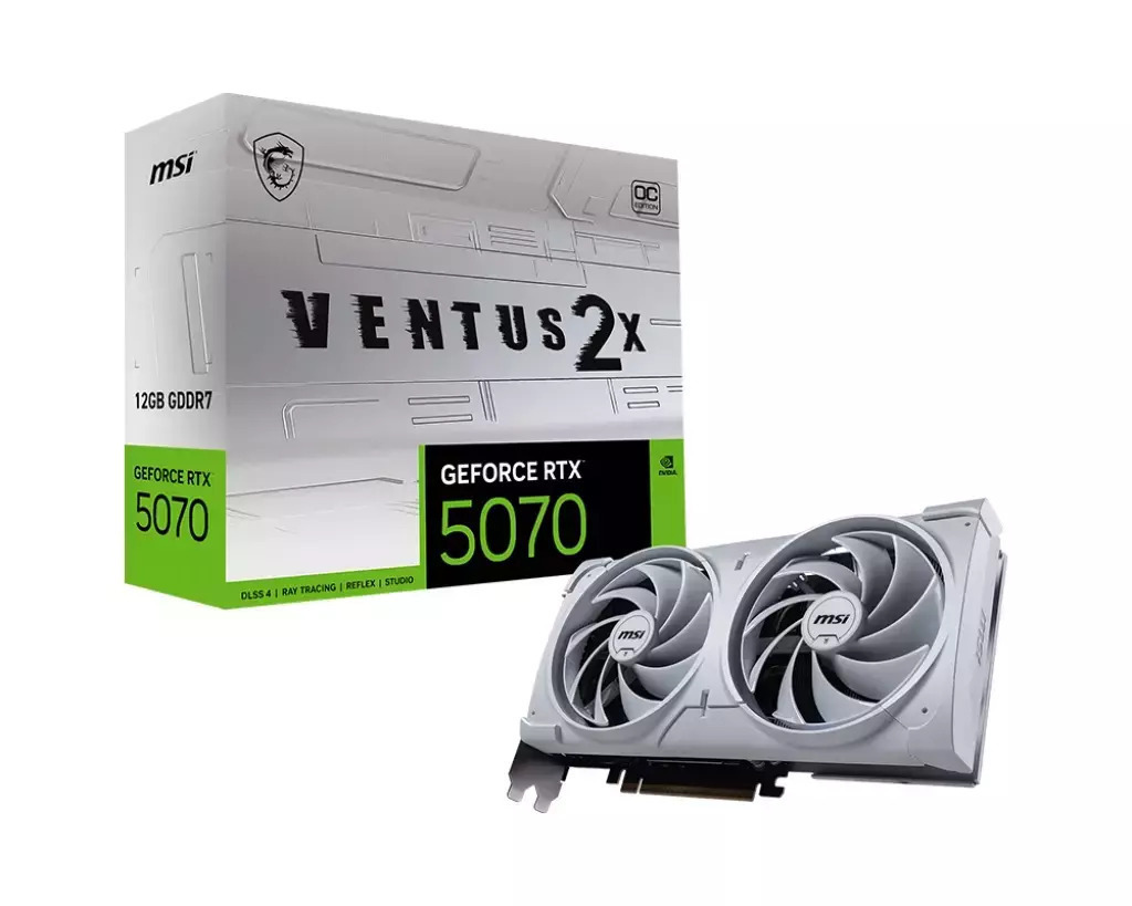 MSI GeForce RTX 5070 12GB GDDR7 Ventus 2X OC Κάρτα Γραφικών