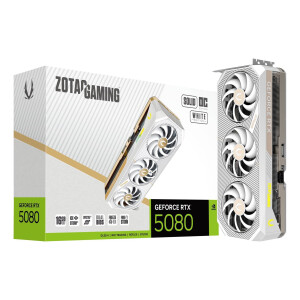 Zotac GeForce RTX 5080 16GB GDDR7 Solid OC White Κάρτα Γραφικών Κωδικός ZT-B50800Q-10P