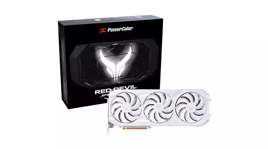 PowerColor Radeon RX 9070 XT 16GB GDDR6 Red Devil Spectral White Κάρτα Γραφικών
