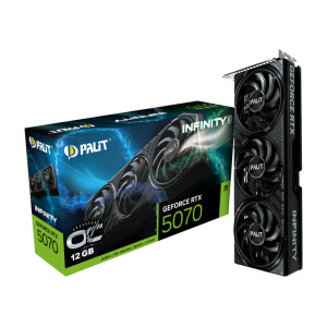 Palit GeForce RTX 5070 12GB GDDR7 Infinity 3 OC Κάρτα Γραφικών Κωδικός NE75070S19K9-GB2050S