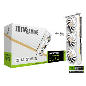 Zotac GeForce RTX 5070 12GB GDDR7 AMP White Edition Κάρτα Γραφικών Κωδικός ZT-B50700FQ-10P