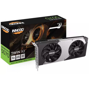 Inno 3D GeForce RTX 5070 12GB GDDR7 TWIN X2 OC Κάρτα Γραφικών Κωδικός N50702-12D7X-195064N