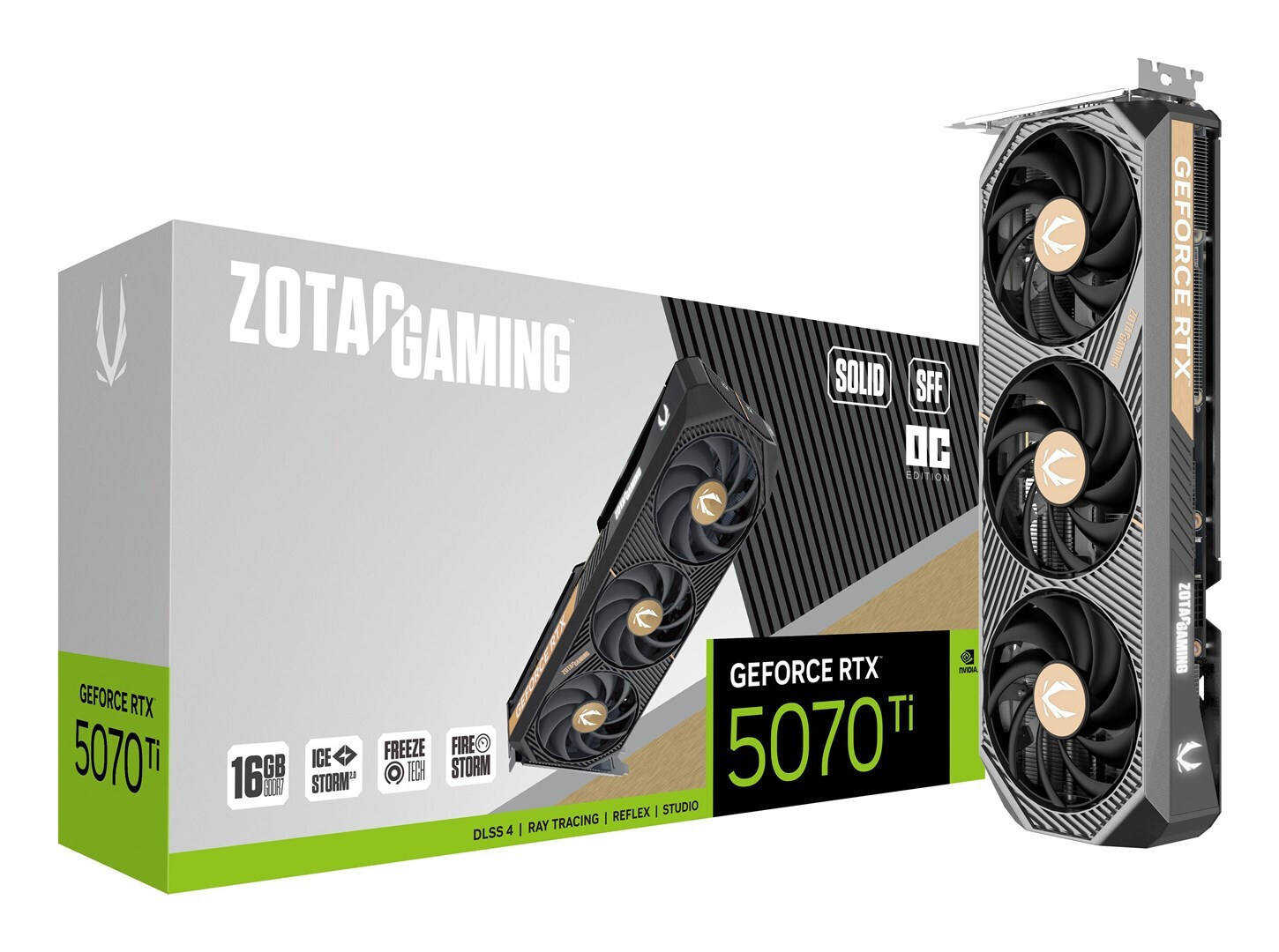 Zotac GeForce RTX 5070 Ti 16GB GDDR7 Κάρτα Γραφικών Κωδικός ZT-B50710J3-10P