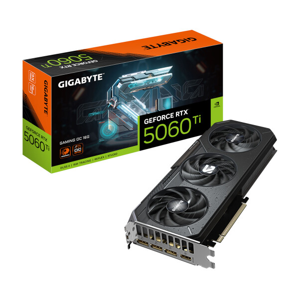 Gigabyte GeForce RTX 5060 Ti 16GB GDDR7 GAMING OC Κάρτα Γραφικών Κωδικός GV-N506TGAMING OC-16GD