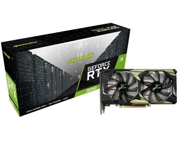 Manli GeForce RTX 3050 6GB GDDR6 Nebula Twin Low Profile V2 Κάρτα Γραφικών