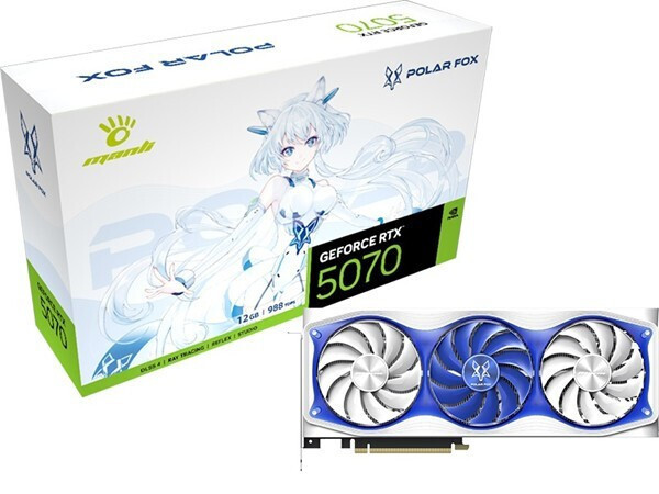 Manli GeForce RTX 5070 12GB GDDR7 Polar OC Κάρτα Γραφικών