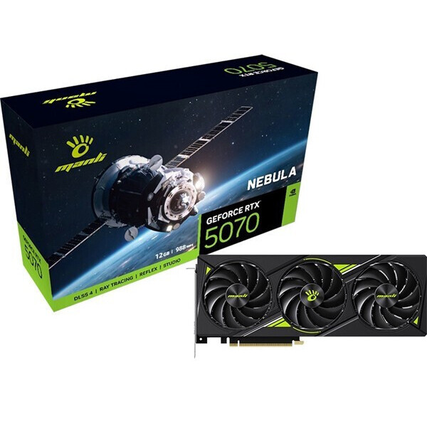 Manli GeForce RTX 5070 12GB GDDR7 Nebula Κάρτα Γραφικών