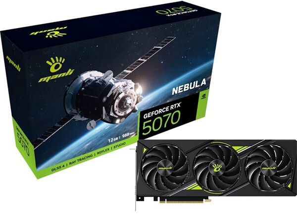 Manli GeForce RTX 5070 12GB GDDR7 Nebula Κάρτα Γραφικών