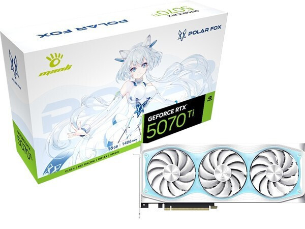 Manli GeForce RTX 5070 Ti 16GB GDDR7 Polar Fox Κάρτα Γραφικών