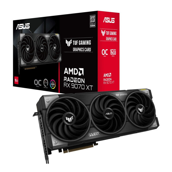 Asus Radeon RX 9070 XT 16GB GDDR6 OC Κάρτα Γραφικών Κωδικός TUF-RX9070XT-O16G-GAMING