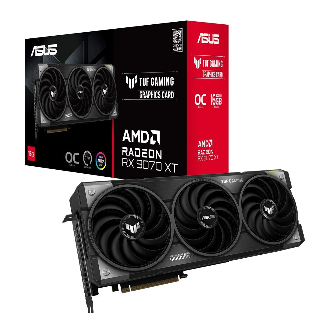 Asus Radeon RX 9070 XT 16GB GDDR6 OC Κάρτα Γραφικών Κωδικός TUF-RX9070XT-O16G-GAMING