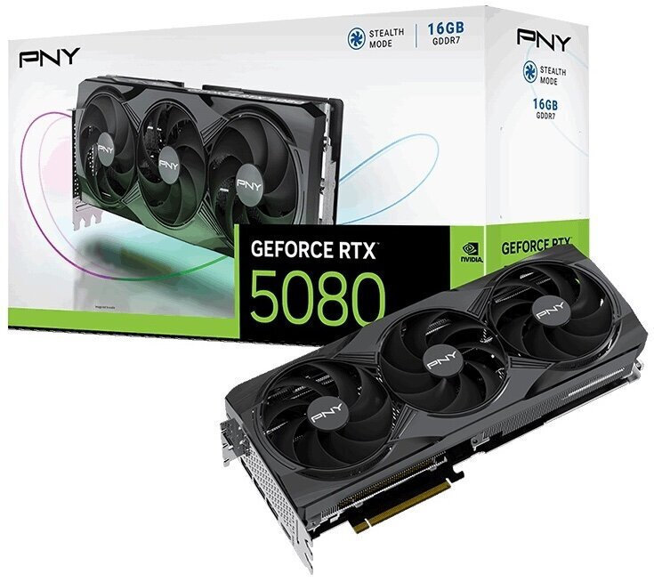 PNY GeForce RTX 5080 16GB GDDR7 Triple Fan Κάρτα Γραφικών