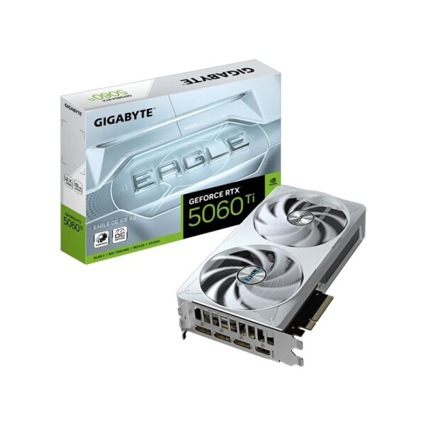 Gigabyte GeForce RTX 5060 Ti 8GB GDDR7 Κάρτα Γραφικών Κωδικός GV-N506TEAGLEOC ICE-8GD