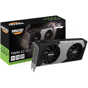 Inno 3D GeForce RTX 5060 Ti 16GB GDDR7 Twin X2 OC Κάρτα Γραφικών Κωδικός N506T2-16D7X-191073N