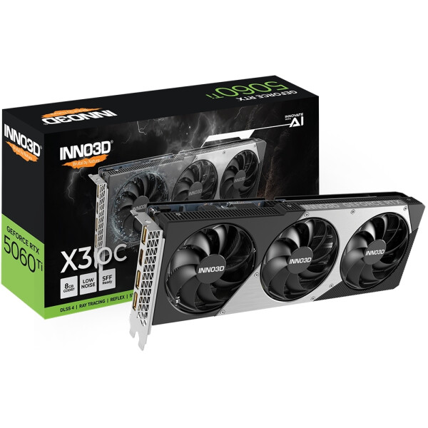 Inno 3D GeForce RTX 5060 Ti 8GB GDDR7 X3 OC Κάρτα Γραφικών Κωδικός N506T3-08D7X-193075L