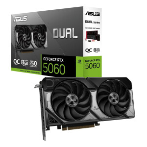 Asus GeForce RTX 5060 8GB GDDR7 Dual OC Κάρτα Γραφικών Κωδικός 90YV0N12-M0NA00