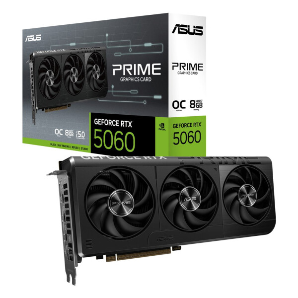 Asus GeForce RTX 5060 8GB GDDR7 Prime OC Κάρτα Γραφικών Κωδικός 90YV0N10-M0NA00