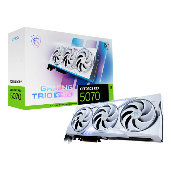 MSI GeForce RTX 5070 12GB GDDR7 Gaming Trio OC White Κάρτα Γραφικών Κωδικός V532-021R