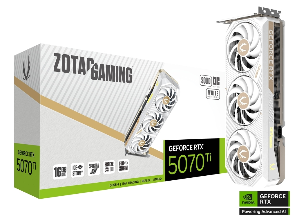 Zotac GeForce RTX 5070 Ti 16GB GDDR7 Κάρτα Γραφικών Κωδικός ZT-B50710Q2-10P