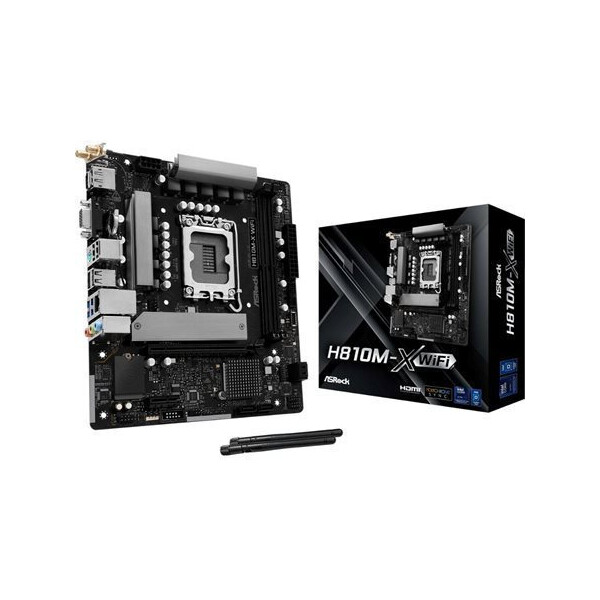 ASRock H810M-X WiFi Motherboard Micro ATX με Intel 1851 Socket