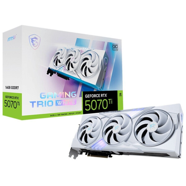 MSI GeForce RTX 5070 Ti 16GB GDDR7 Gaming Trio OC White Κάρτα Γραφικών