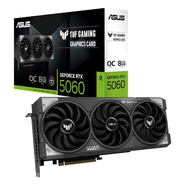 Asus GeForce RTX 5060 8GB GDDR7 TUF Gaming OC Edition Κάρτα Γραφικών Κωδικός 90YV0N00-M0NA00