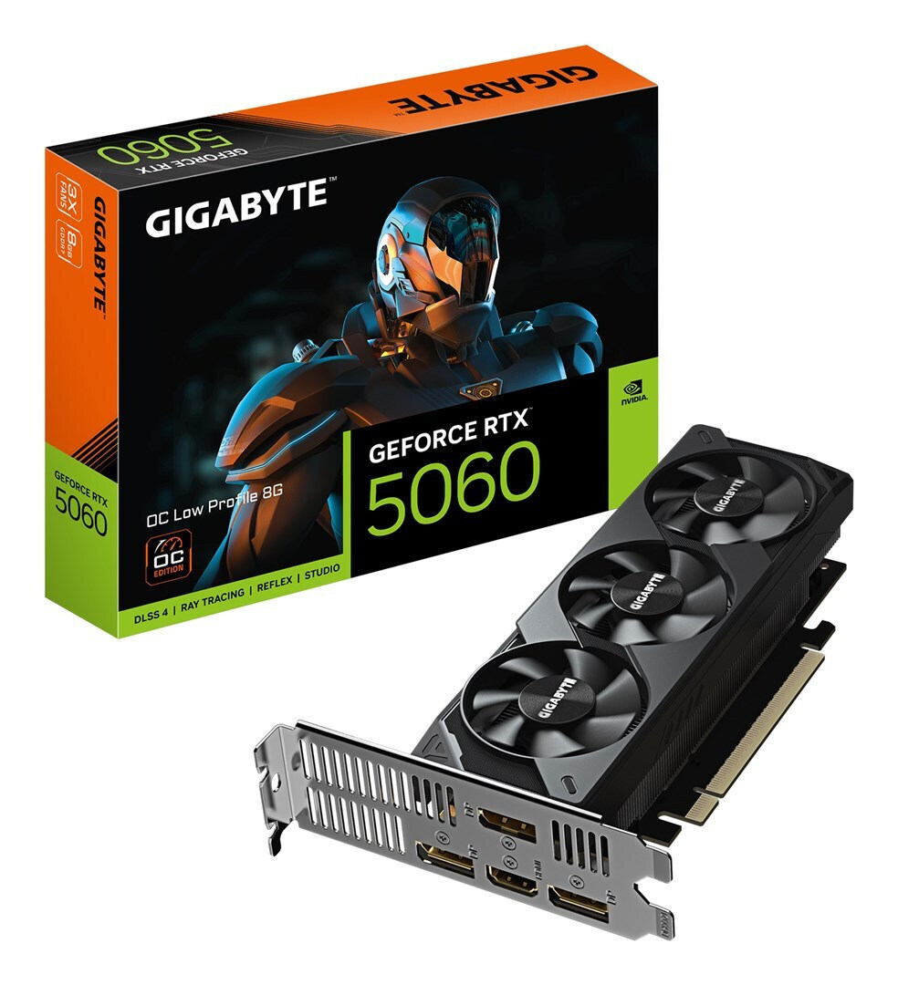 Gigabyte GeForce RTX 5060 8GB GDDR7 OC Low Profile 8G Κάρτα Γραφικών Κωδικός GV-N5060OC-8GL