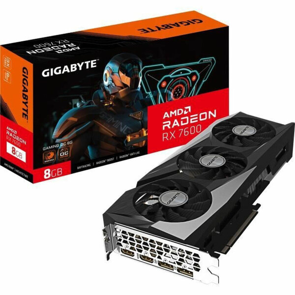 Gigabyte Radeon RX 7600 8GB GDDR6 GAMING OC Κάρτα Γραφικών Κωδικός GV-R76GAMING OC-8GD