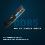 Crucial DDR5 με Module 1x8GB και Ταχύτητα 5600 για Desktop Κωδικός CT8G56C46U5