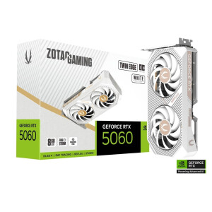 Zotac GeForce RTX 5060 8GB GDDR7 Twin Edge OC White Κάρτα Γραφικών Κωδικός ZT-B50600Q-10M