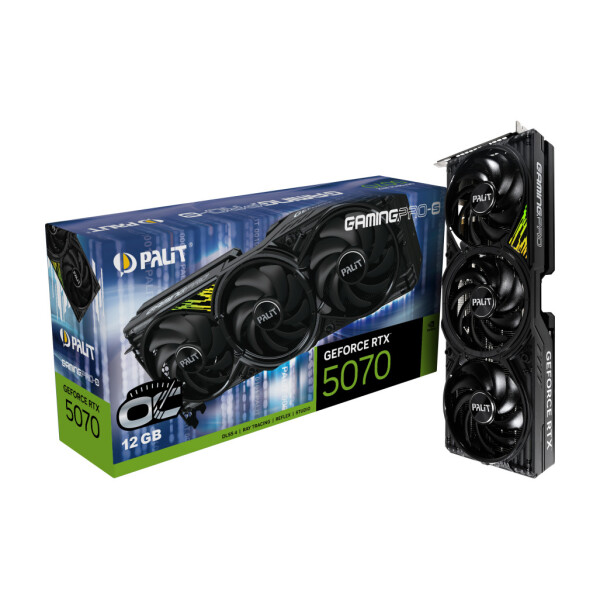 Palit GeForce RTX 5070 12GB GDDR7 GamingPro-S OC Κάρτα Γραφικών Κωδικός NE75070T19K9-GB2050U