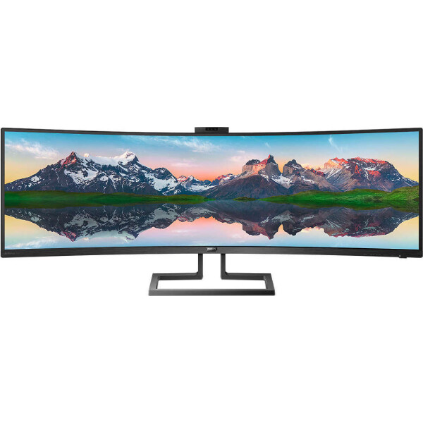 Philips 499P9H Ultrawide VA HDR Curved Monitor 48.8 5120x1440 με Χρόνο Απόκρισης 5ms GTG