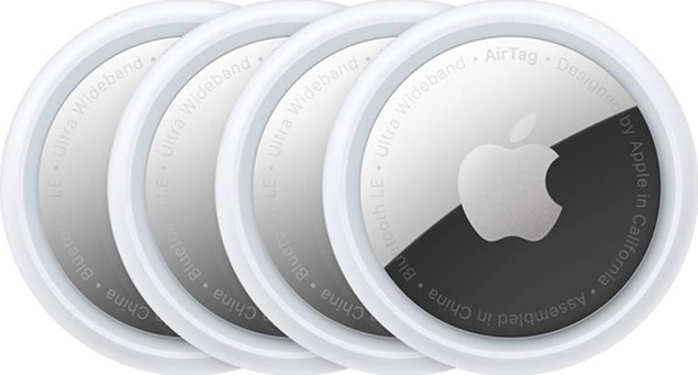 Apple AirTag Apple Find My Tracker Λευκό 4τμχ