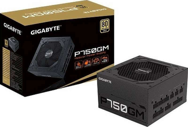 Gigabyte GP-P750GM 750W Μαύρο Τροφοδοτικό Υπολογιστή Full Modular 80 Plus Gold