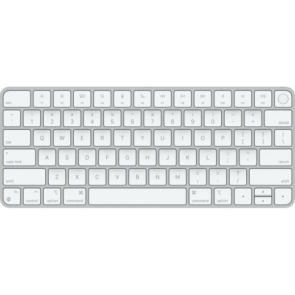 Apple Magic Keyboard With Touch ID Ασύρματο Πληκτρολόγιο Αγγλικό US Ασημί