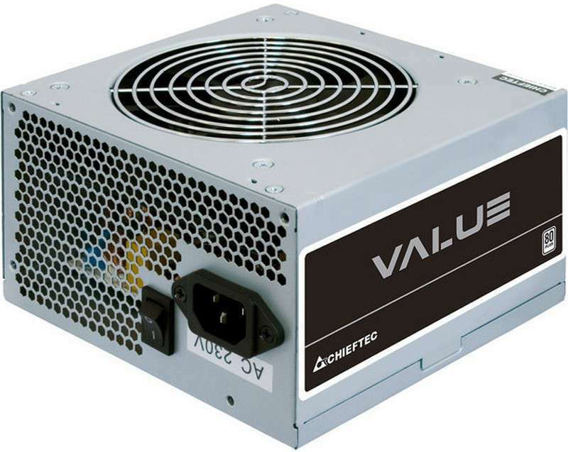 Chieftec Value Series 500W Γκρι Τροφοδοτικό Υπολογιστή Full Wired 80 Plus Standard