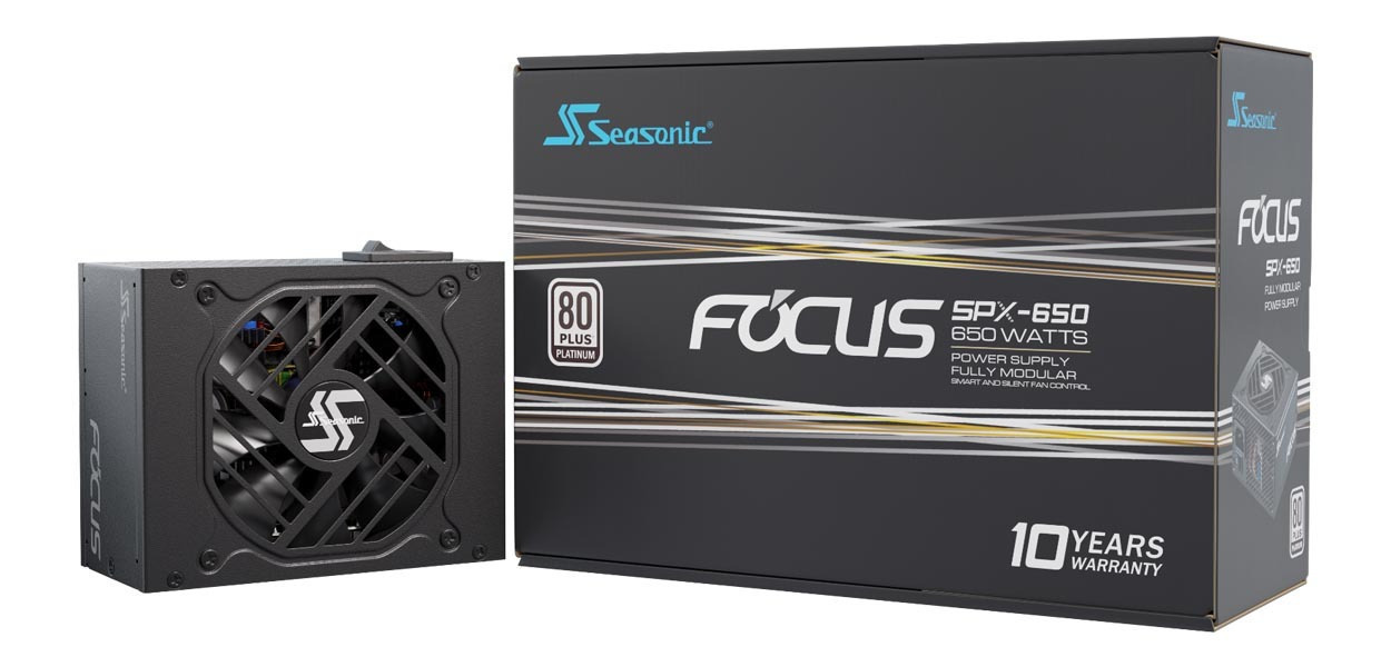 Seasonic FOCUS SPX 650 650W Μαύρο Τροφοδοτικό Υπολογιστή Full Modular 80 Plus Platinum