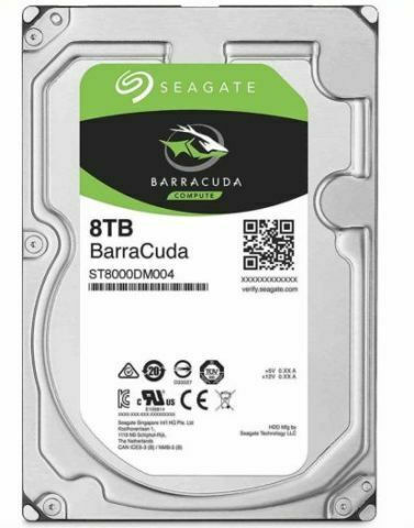 Seagate Barracuda 8TB HDD Σκληρός Δίσκος 3.5 SATA III 5400rpm με 256MB Cache για Desktop Κωδικός ST8000DM004