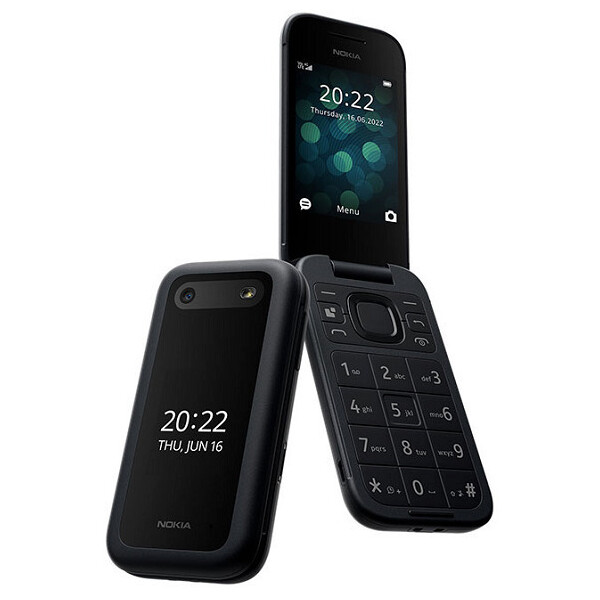 Nokia 2660 Flip Dual SIM Κινητό με Κουμπιά Ελληνικό Μενού Μαύρο
