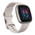 Fitbit Sense 2 Aluminium Αδιάβροχο Smartwatch με Παλμογράφο Silver / White