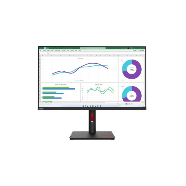 Lenovo ThinkVision T32p-30 IPS Monitor 31.5 4K 3840x2160 με Χρόνο Απόκρισης 4ms GTG