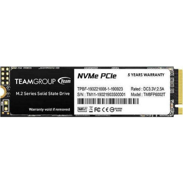 TeamGroup MP33 SSD 2TB M.2 NVMe PCI Express 3.0 Κωδικός TM8FP6002T0C101