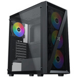 Xigmatek Blade Midi Tower Κουτί Υπολογιστή με Πλαϊνό Παράθυρο και RGB Φωτισμό Μαύρο