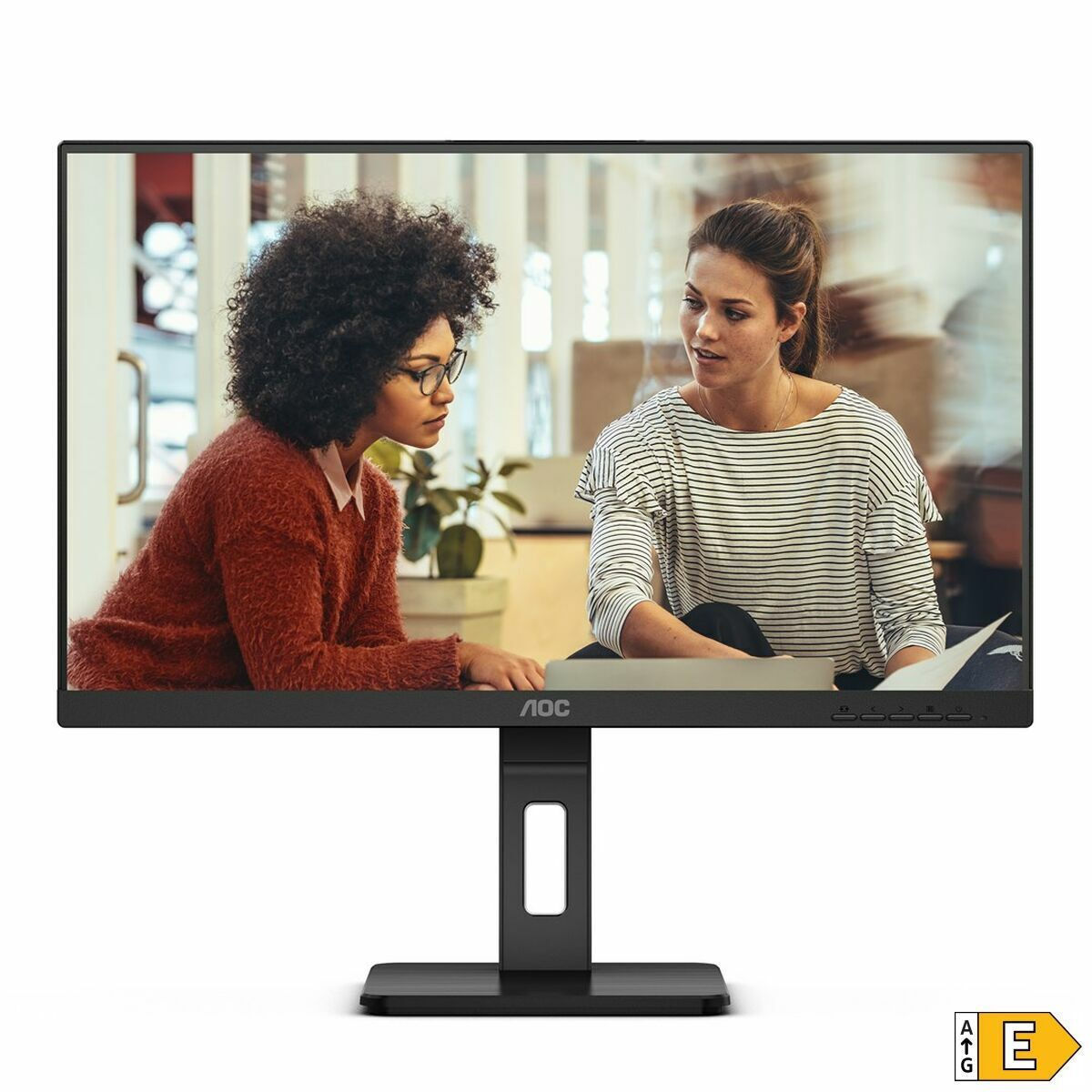 AOC 24E3QAF IPS Monitor 24 FHD 1920x1080 με Χρόνο Απόκρισης 4ms GTG