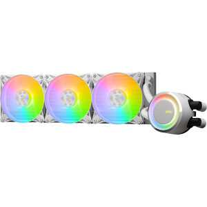 MSI MAG CoreLiquid E360 Υδρόψυξη Επεξεργαστή Τριπλού Ανεμιστήρα 120mm για Socket AM4/AM5/1700/1200/115x με ARGB Φωτισμό Λευκή