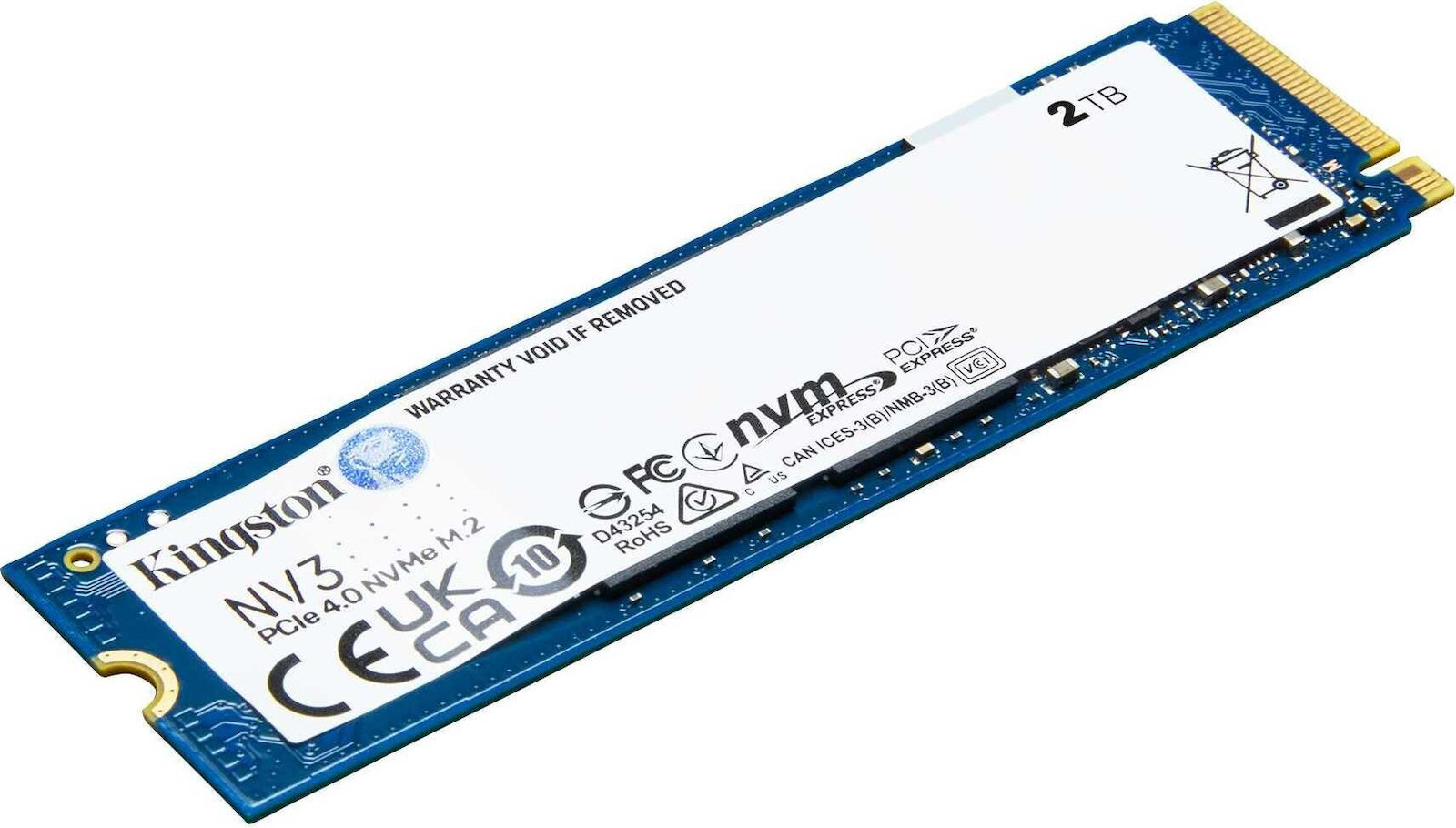 Kingston SSD 2TB M.2 NVMe PCI Express 4.0 Κωδικός SNV3S/2000G